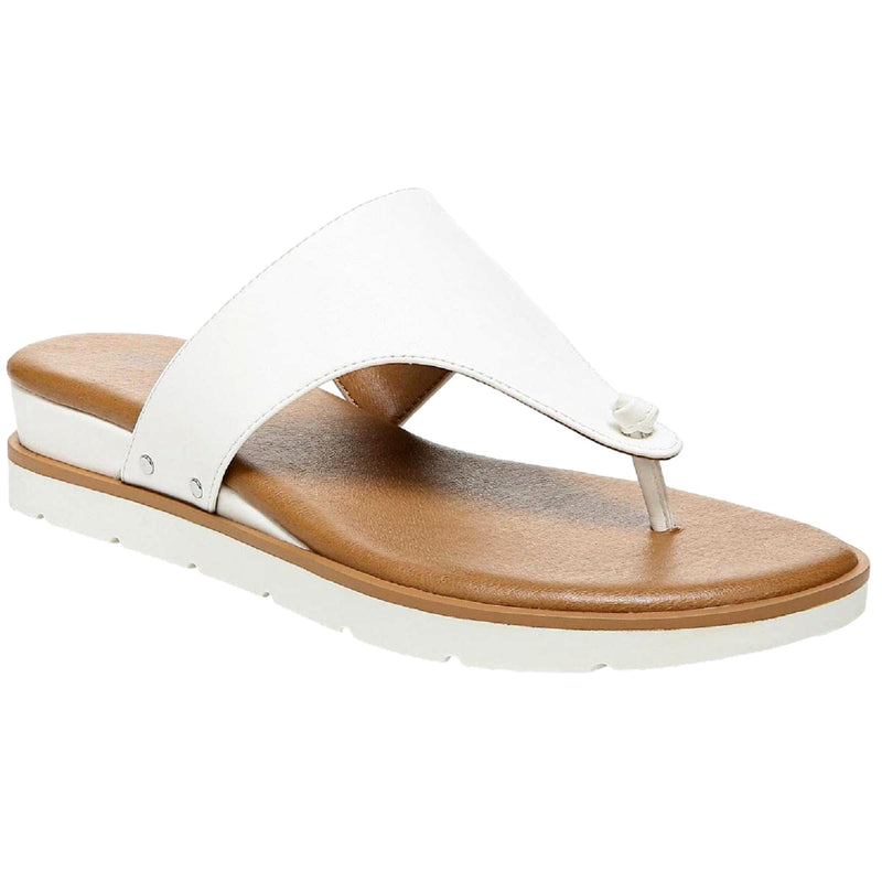 Style & Co. Emmaa Thong Flat Sandals White Smooth  10012584800 Women's