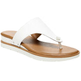 Style & Co. Emmaa Thong Flat Sandals White Smooth  10012584800 Women's