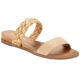 Sun Stone Easten Slide Sandals Raffia Woven  10016855900 Women's