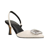 International Concepts Gevira Pointed-Toe Sandals White Woven  10017903100 Women's