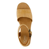 Toms Diana Sandal Brown Sugar Raffia  10021966 Women's