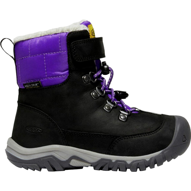 Keen Greta Mid Boot WP Black / Purple  1025524 Toddler