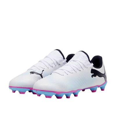 Puma Future 7 Play FG/AG Puma Black/Puma White/Poison Pink  107734-01 Grade-School