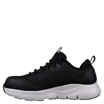 SKECHERS Arch Fit SR Composite Toe Black/Gray  108075-BKGY Women's