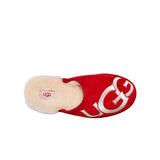 UGG Scuff Logo Samba Red / Cream  1101324-SRCR Men's