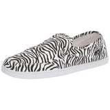 Sanuk Pair O Dice Prints Flat Loafers Zebra  1110639-ZEB Women's