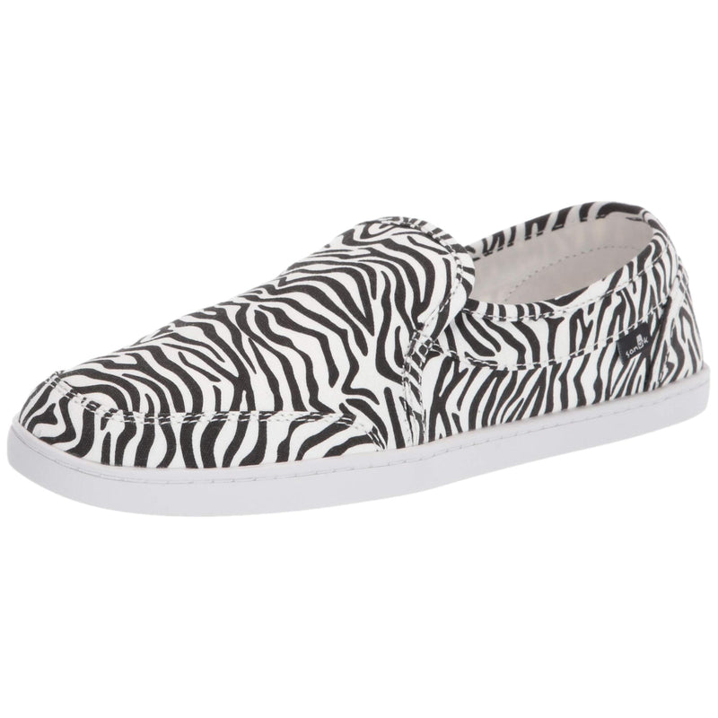 Sanuk Pair O Dice Prints Flat Loafers Zebra  1110639-ZEB Women's