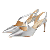 Jack Rogers Ansley Pump Silver  111251HL01 Women's