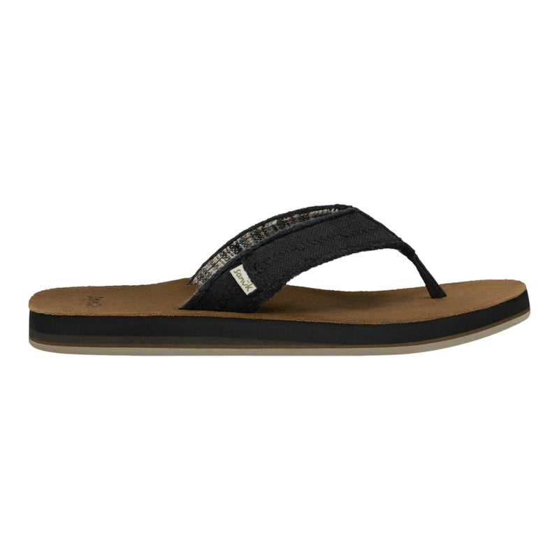 Sanuk Fraid Not Soft Top Black  1116736-BLK Men's
