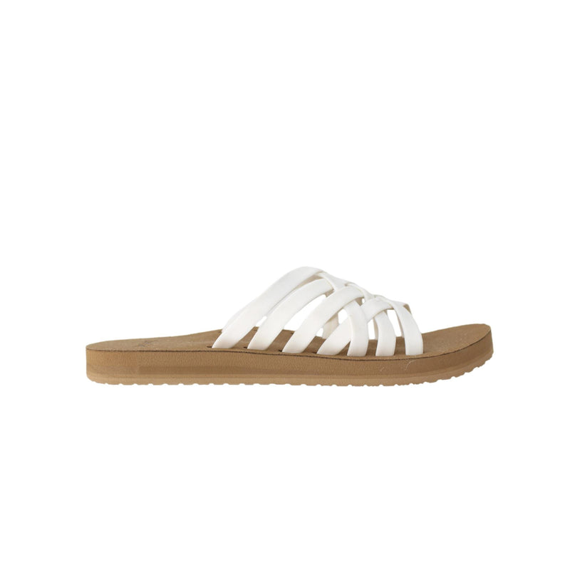 Sanuk Rio Slide White / Tan  1119302-WHTT Women's