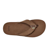 Sanuk Beer Cozy Stacker Suede Brown  1119338-BRN Men's