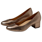 Marc Joseph New York Broad Street Pump Champagne Metallic  11201-CHMP Women's