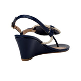 Jack Rogers Reef Wedge Midnight / Ivory  113231WG01-4MIJ Women's