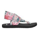 Sanuk Sling Soft Top Watercolor Palm Pink Multi  1139260-PKMU Women's