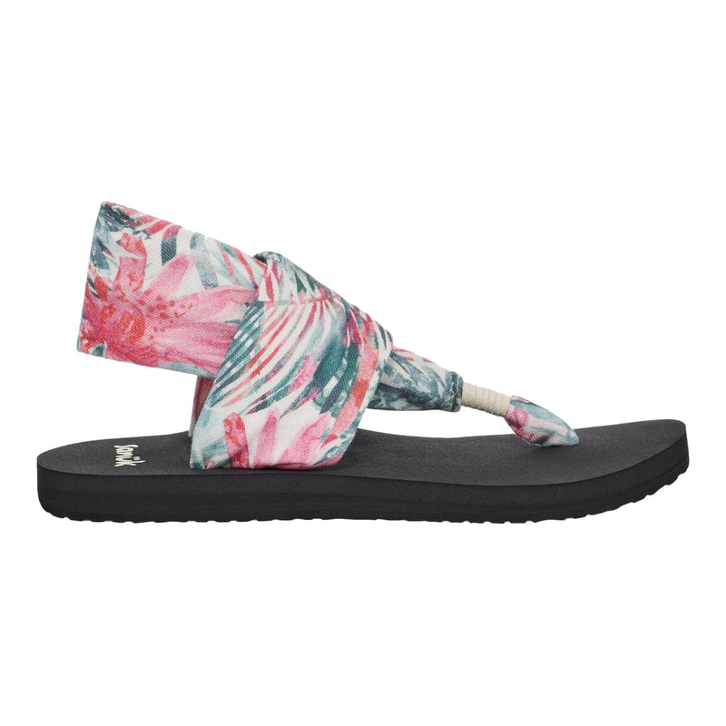 Sanuk Sling Soft Top Watercolor Palm Pink Multi  1139260-PKMU Women's