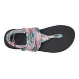 Sanuk Sling Soft Top Watercolor Palm Pink Multi  1139260-PKMU Women's