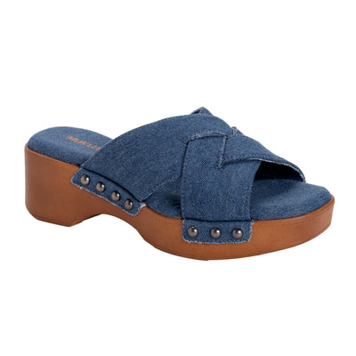 Muk Luks Cadence Sandal Denim  1200323-402 Women's