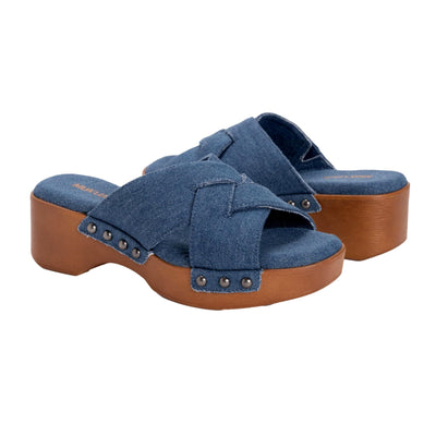 Muk Luks Cadence Sandal Denim  1200323-402 Women's