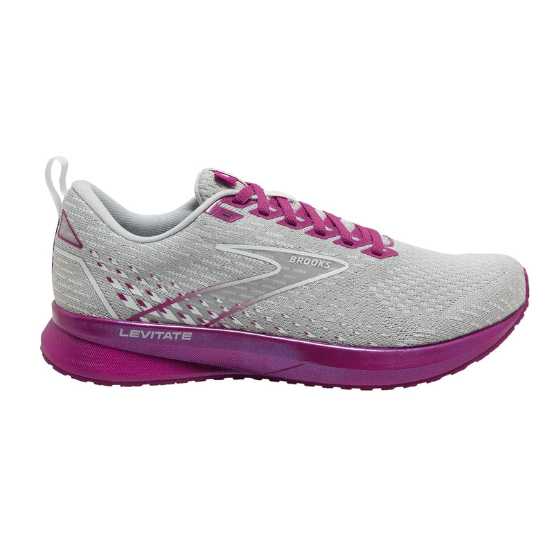 Brooks Levitate 5 Grey / Lavender / Baton Rouge  120357-1B-003 Women's