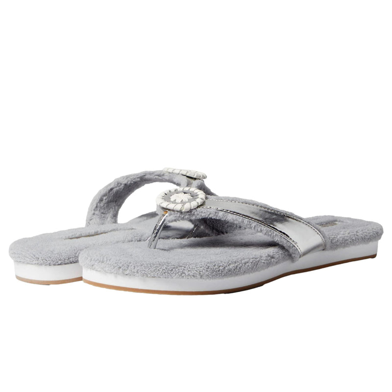Jack Rogers Rosie Comfort Flip-FIop Grey / Silver / White  124211FF01-019 Women's
