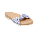 Jack Rogers Phoebe Knotted Comfort Slide White / Blue Stripe  124211SA08-468 Women's