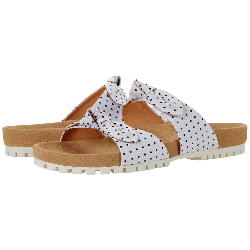 Jack Rogers Rose Double Knot Comfort White / Plaid Black  124211SA10-120 Women's