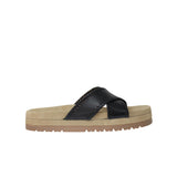 Jack Rogers Lexi Crisscross Comfort Cozy Sandal Black / Black Croc  132211SA07-037 Women's