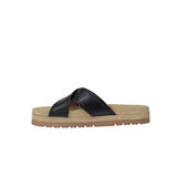 Jack Rogers Lexi Crisscross Comfort Cozy Sandal Black / Black Croc  132211SA07-037 Women's