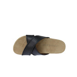 Jack Rogers Lexi Crisscross Comfort Cozy Sandal Black / Black Croc  132211SA07-037 Women's