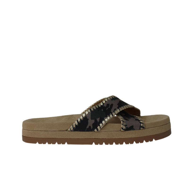 Jack Rogers Lexi Crisscross Comfort Cozy Sandal Camo / Platinum  132211SA07-310 Women's