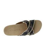Jack Rogers Lexi Crisscross Comfort Cozy Sandal Camo / Platinum  132211SA07-310 Women's