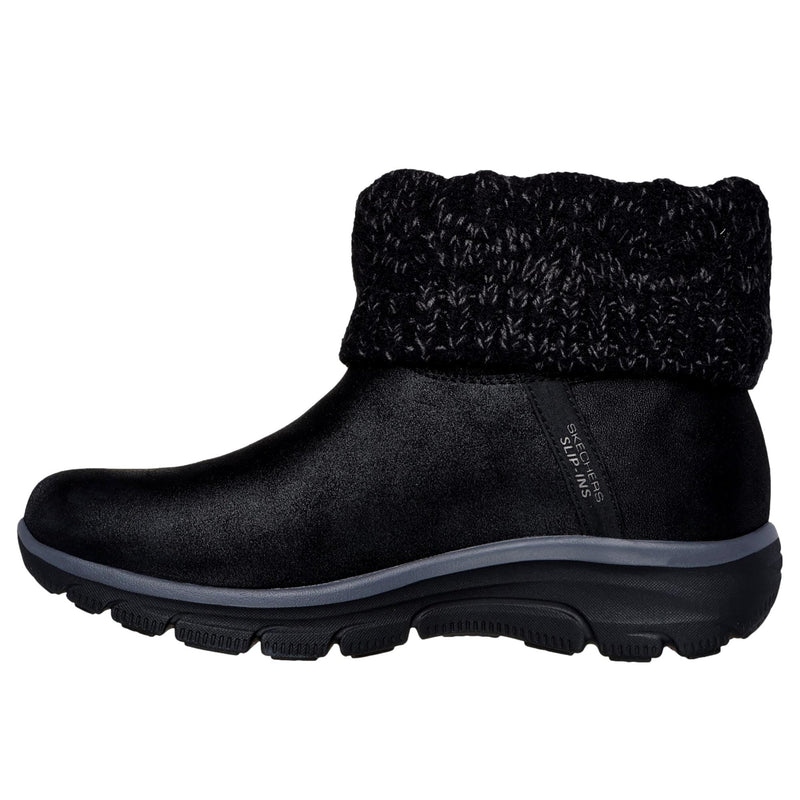 Skechers Slip-ins Easy Going Water-Repellent Boots Black  168033-BLK Women's