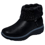 Skechers Slip-ins Easy Going Water-Repellent Boots Black  168033-BLK Women's