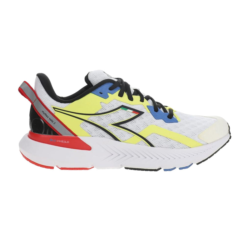 Diadora Mythos Blushield Volo 3 White / Black / Yellow Fluo  179090-C0008 Men's