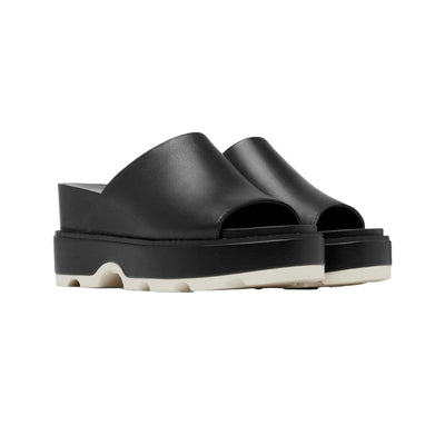 Sorel Joanie IV Slide Wedge Black/Sea Salt  2069791-010 Women's