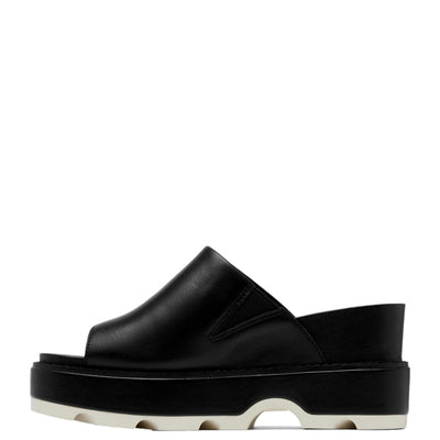 Sorel Joanie IV Slide Wedge Black/Sea Salt  2069791-010 Women's