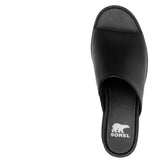 Sorel Joanie IV Slide Wedge Black/Sea Salt  2069791-010 Women's