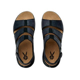 Kuru Coda Muse Multi Strap Sandals Jet Black  208701110 Women's