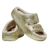 Crocs Classic Cozzzy Sandals Stucco / Glitter  208979-160 Men's