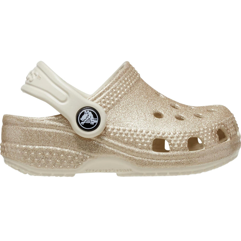 Crocs Classic Littles Clog Champagne Glitter  209397-9AC Toddler