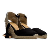 CASTANER Carina 80 Wedge EspadrilIe Black  20962-100 Women's