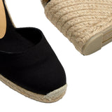 CASTANER Carina 80 Wedge EspadrilIe Black  20962-100 Women's