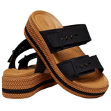 Crocs Brooklyn Woven Buckle Black  209978-001 Women's