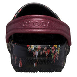 Crocs Classic Graphic Clogs Black / Multi Ditsy Floral  210354-0C4 Pre-School