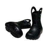 Crocs Handle it Rain Boot Black Glow in the Dark  210392-001 Toddler