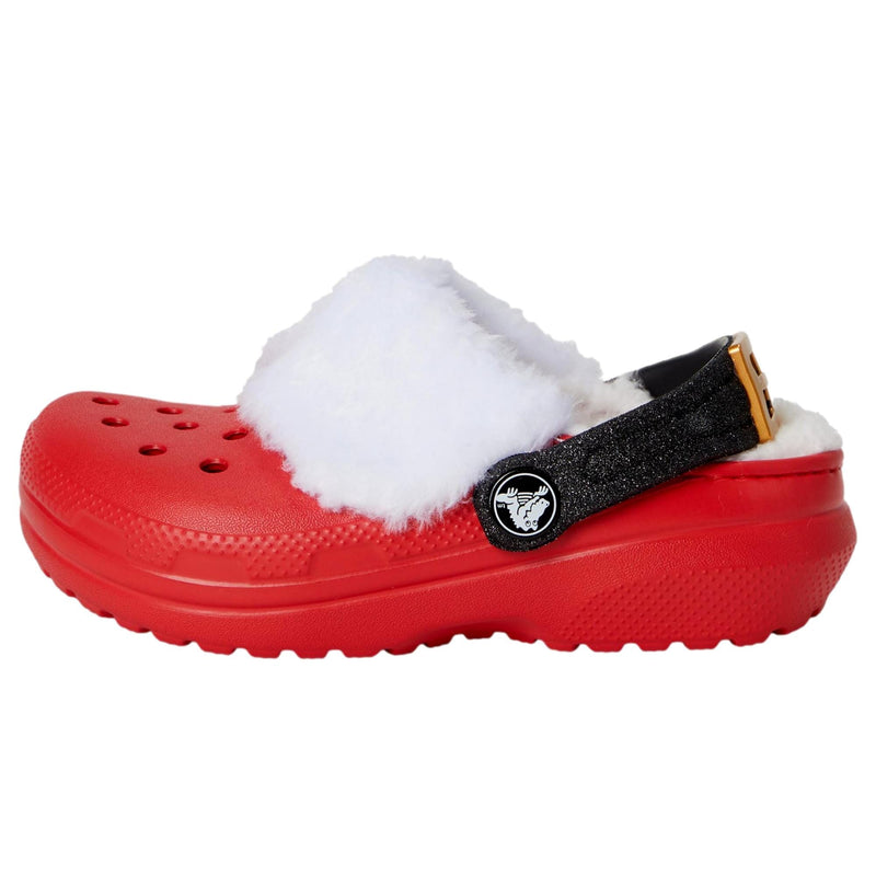 Crocs Santa Lined Clog Red / White  210932-6WE Toddler