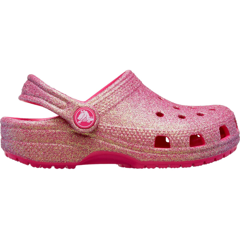 Crocs Classic Glitter Clogs Dragon Fruit  210985-6ZQ Toddler