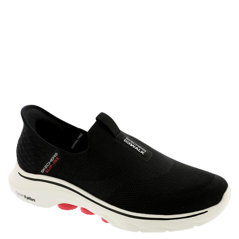 Skechers Go Walk 7 - Easy On 2 Hands Free Slip-Ins Black/White  216641WW-BWHT Men's
