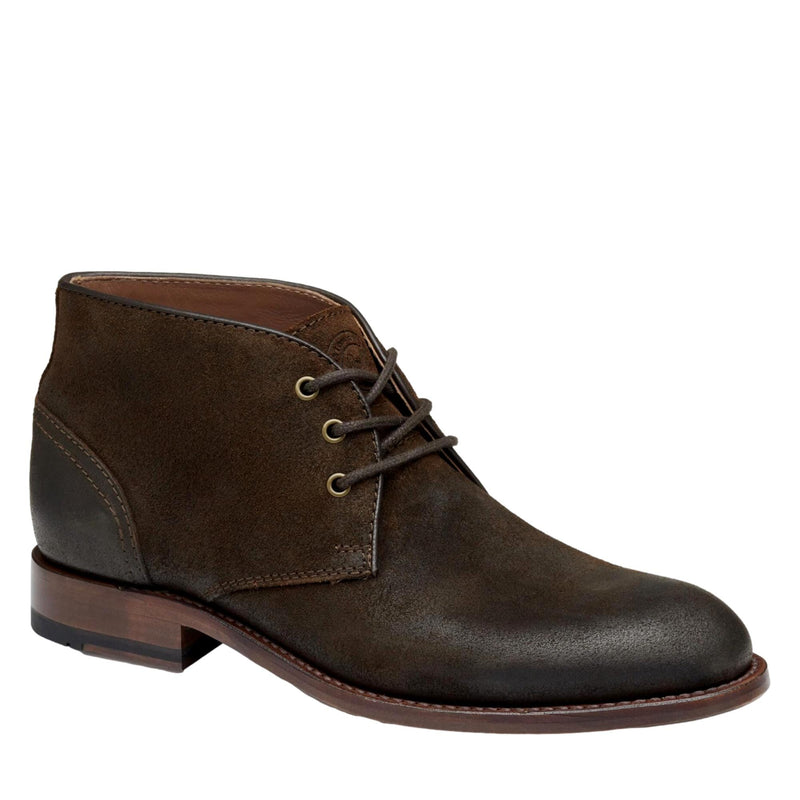 Johnston & Murphy Dudley Chukka Brown Waxed English Suede  24-7364 Men's