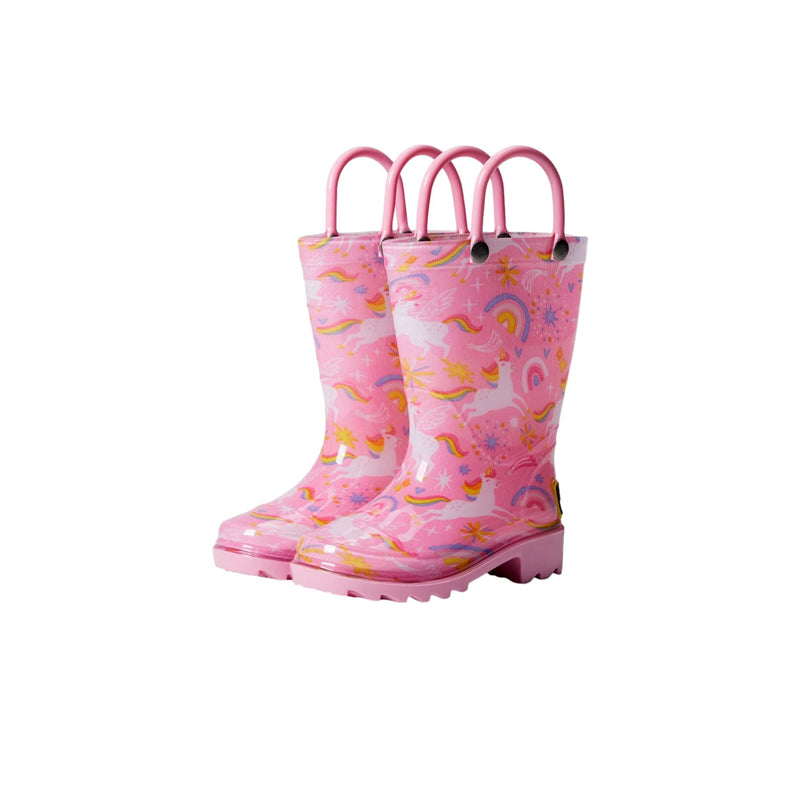 Western Chief Sparkle Unicorn PVC Rain Boot Pink  24126216P Toddler